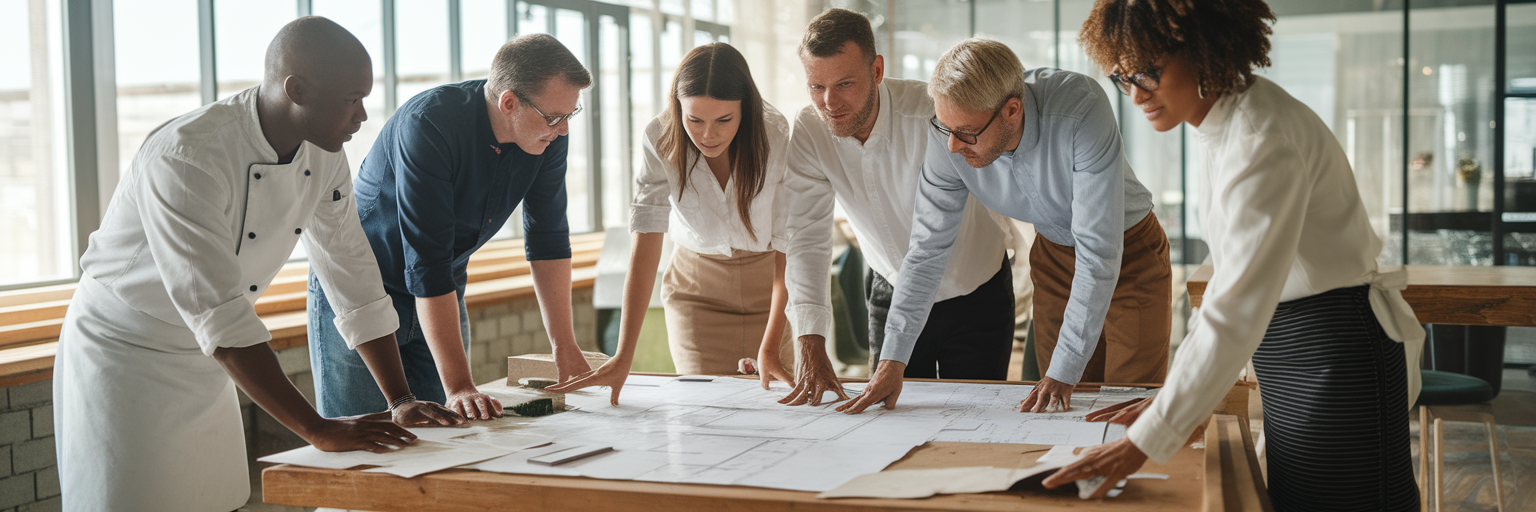 Australian small business owners collaborating.