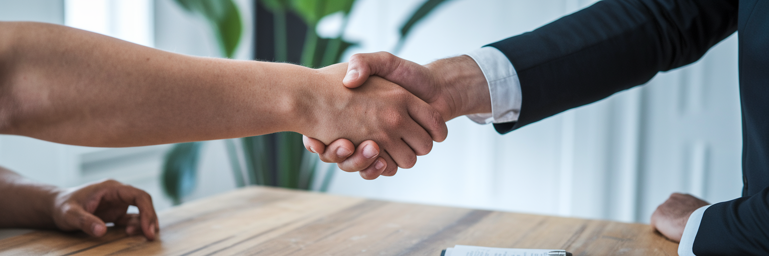 Business owner securing debt rescue finance.