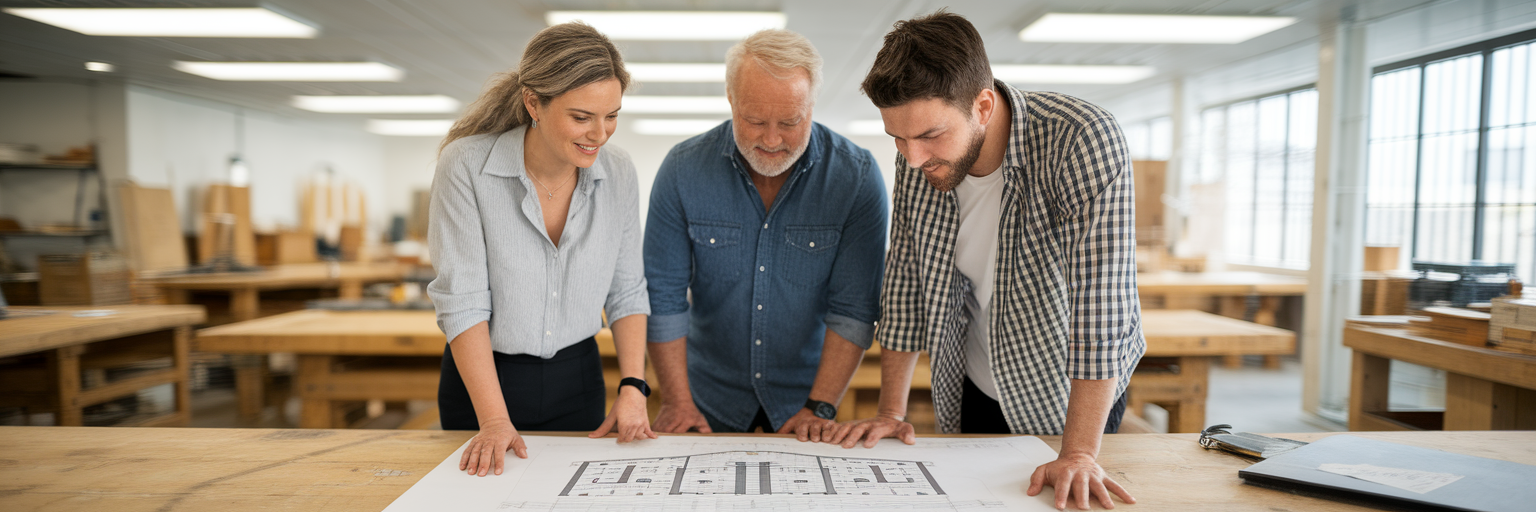 Diverse Australian business owners planning growth