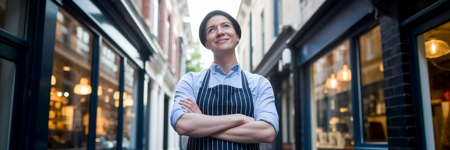Empowered Australian small business owner.
