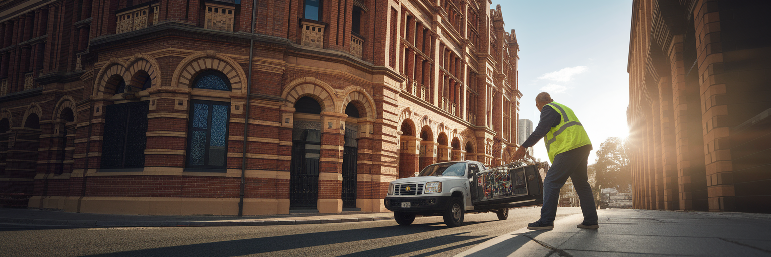 Urgent repairs on Brisbane heritage building.