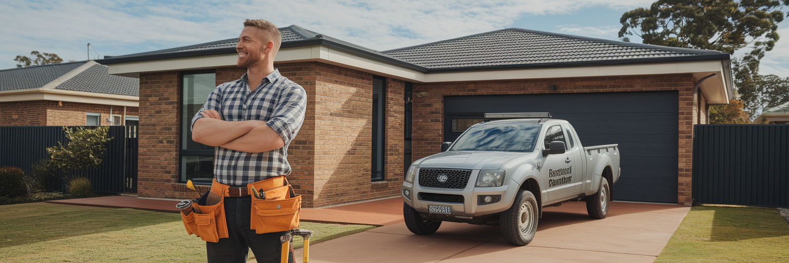 NSW tradie proud of completed building project.